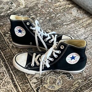 Converse Black and White High-Top Sneakers